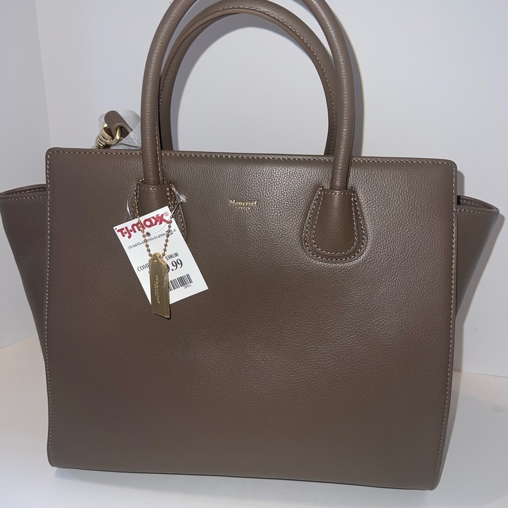 MONCRIEF London Brooke Leather Tote Bag NWT